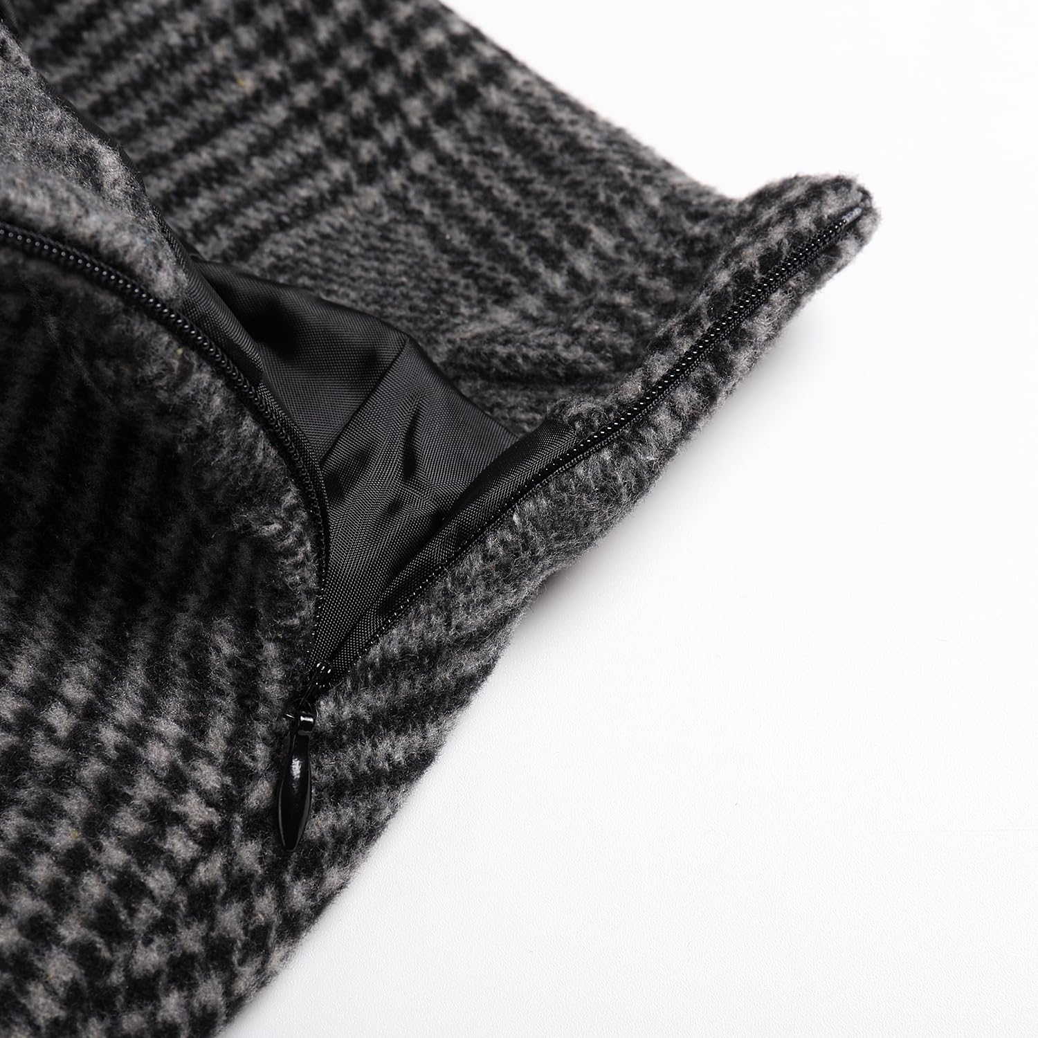 Rock Damen Lang Winter Kariert Wollrock A-Linie Maxirock