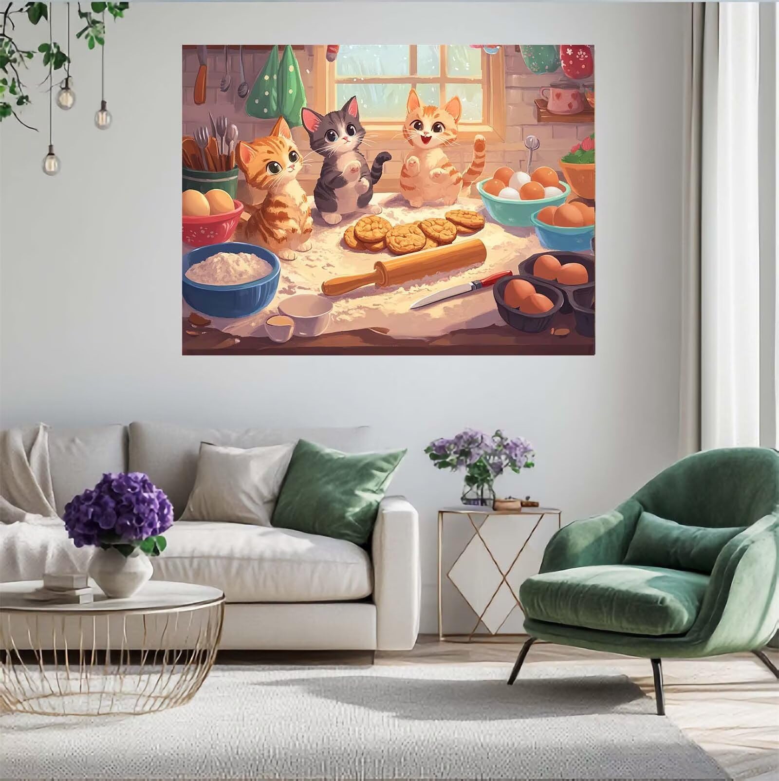 Puzzle kot, 1500 elementów, interesujące puzzle dla dorosłych, z pudełkiem na prezent, "zrób to sam", duże drewniane puzzle dla dorosłych, gra zręcznościowa dla całej rodziny, prezenty dla kobiet, 87