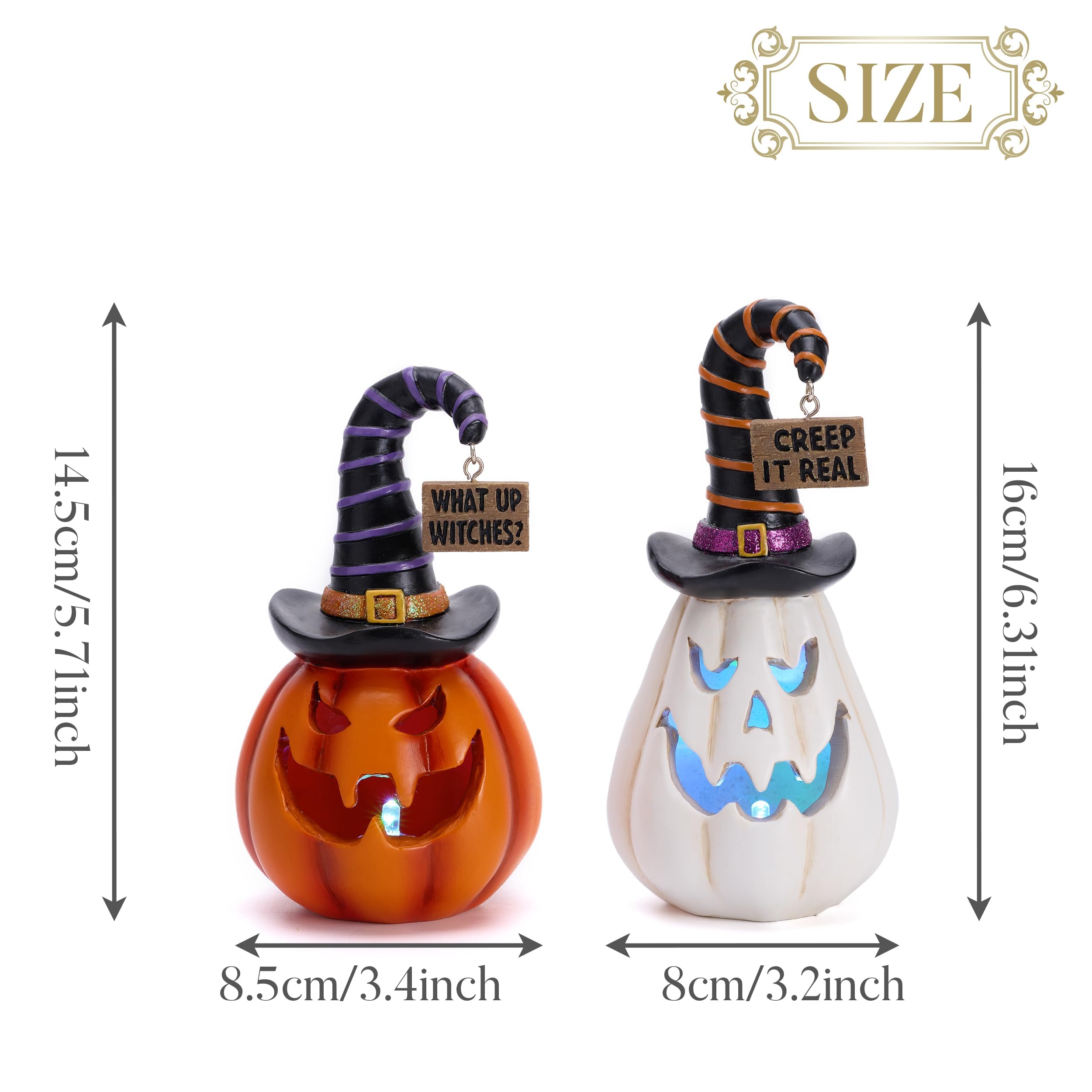 Amazon.com: Valery Madelyn Pumpkin Halloween Decorations Indoor