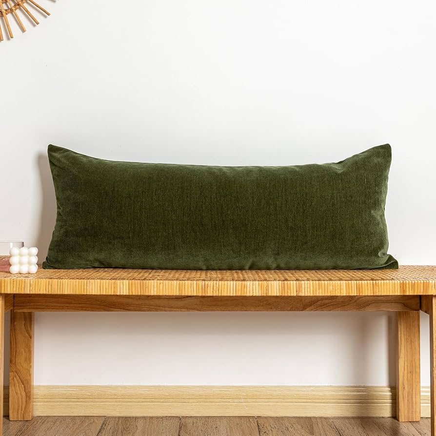 Amazon.com: JoraLion Chenille Lumbar Pillow Covers 14x36 inch