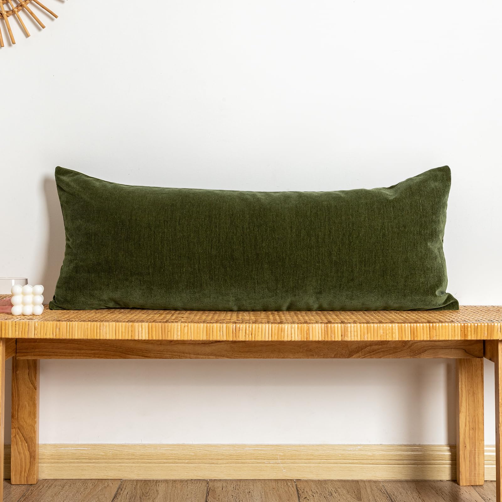 Amazon.com: JoraLion Chenille Lumbar Pillow Covers 14x36 inch