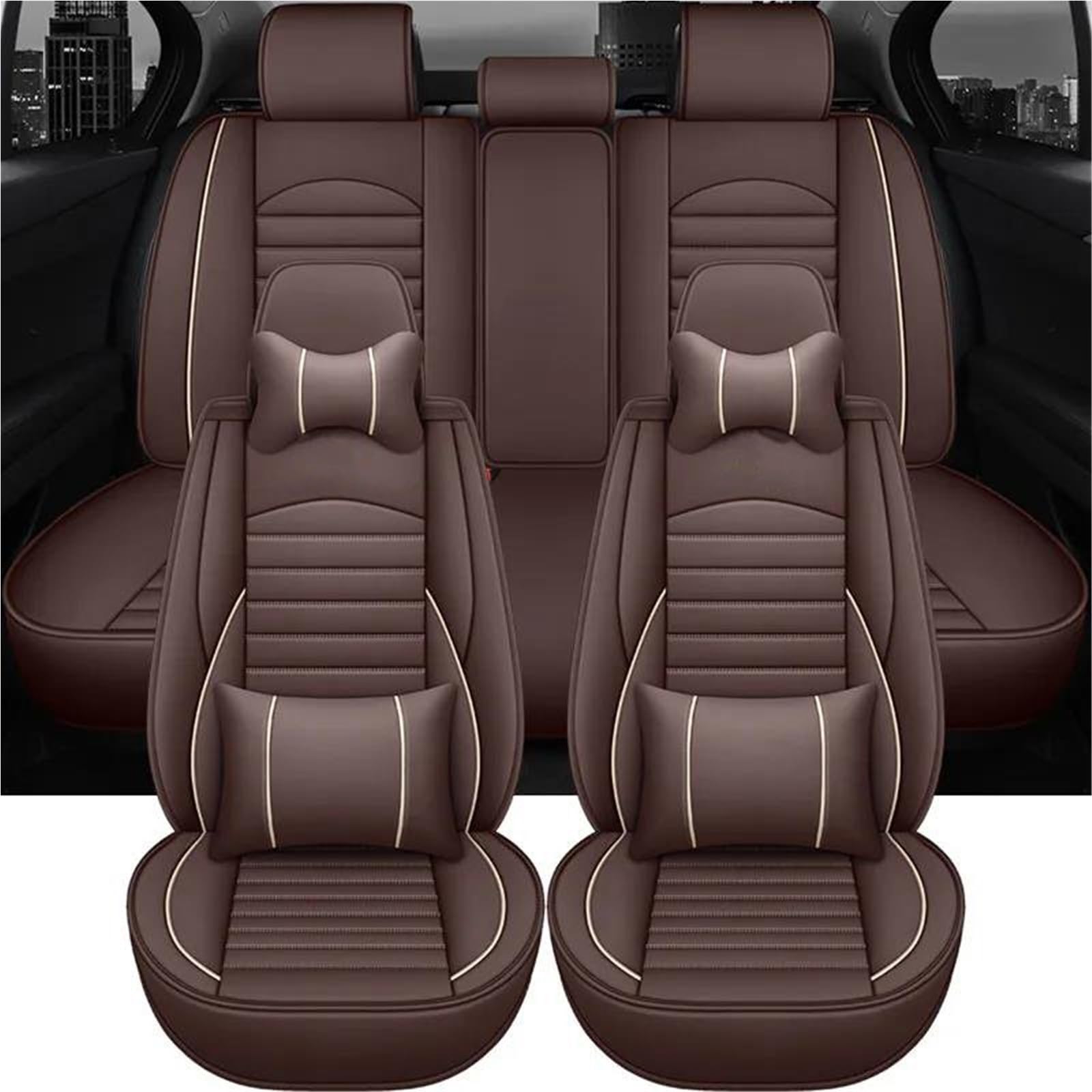 Housse de siège en cuir de luxe pour Nissan Qashqai J11 J10 style 10