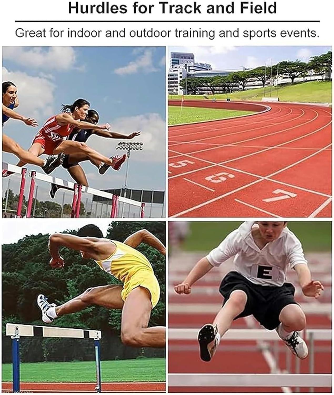 Adjustable Height Hurdles, Adjustable Hurdle, Adjustable Height Track and Field Hurdles, Athletic Workout Obstacles Bar, Portable Sport Training Pole Set