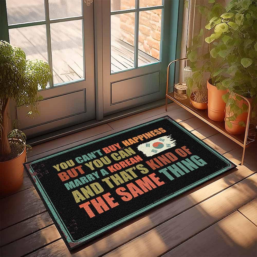 Paillasson d'intérieur 65 x 90 cm avec message humoristique