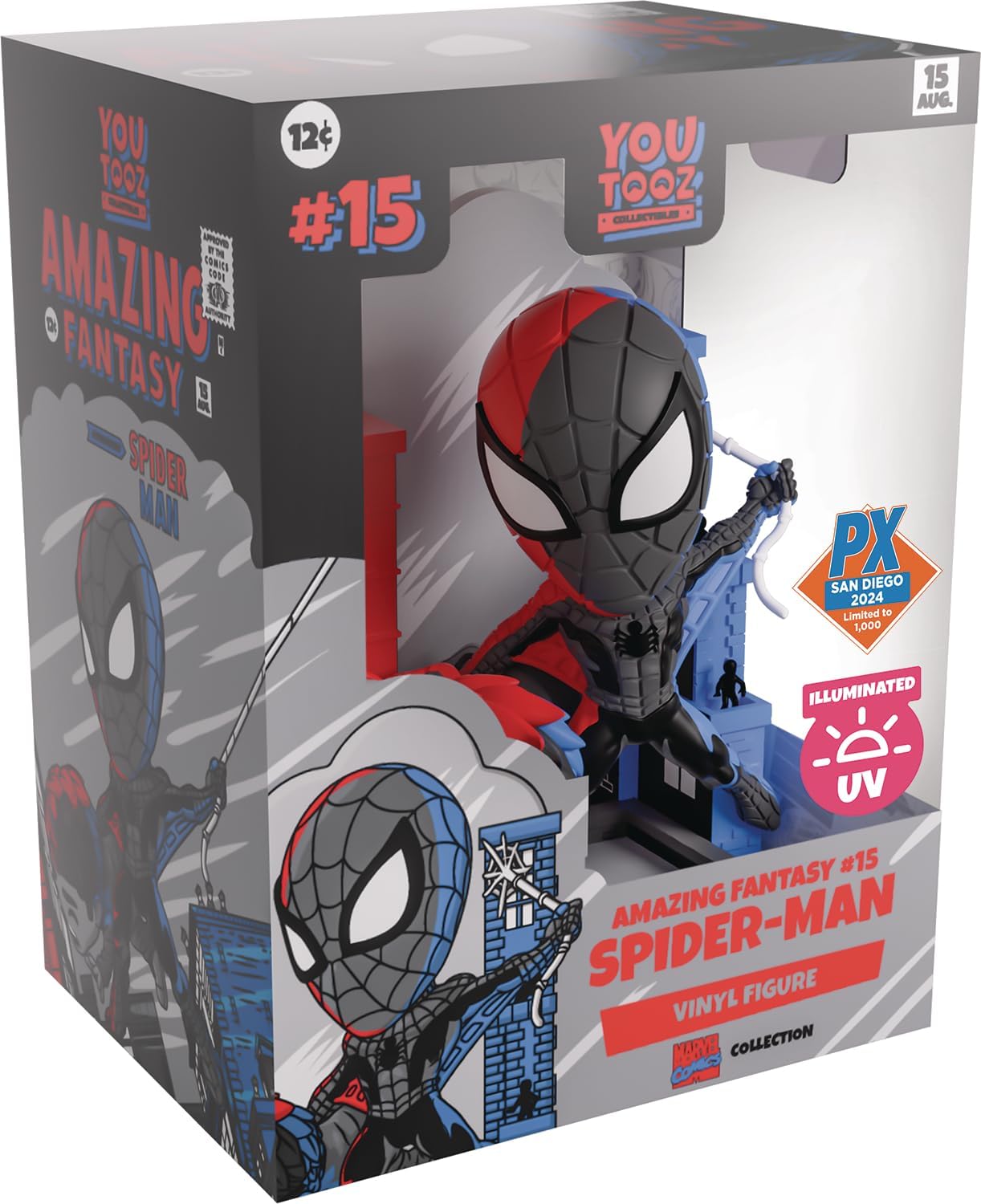 San Diego 2024 Amazing Fantasy #15 Illuminated Previews Exclusive Vinyl Figure
