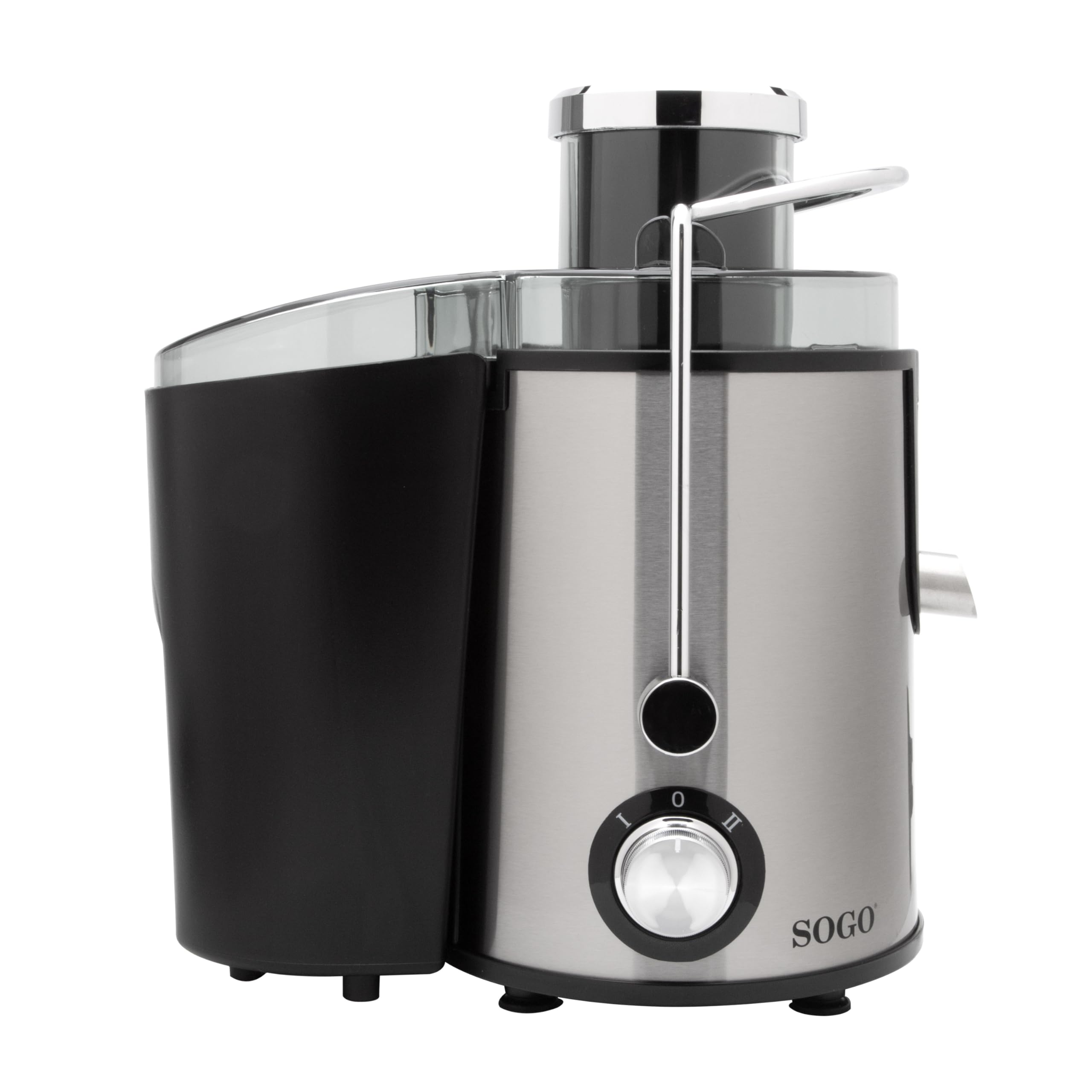 SOGO Licuadora Extractor de Zumos y Verduras 400W Rápida y Eficiente - Licuadora para Frutas y Verduras con Boca de 65 mm y Jarra de 500 ml - Licuadora de Acero Inoxidable Fácil Limpieza