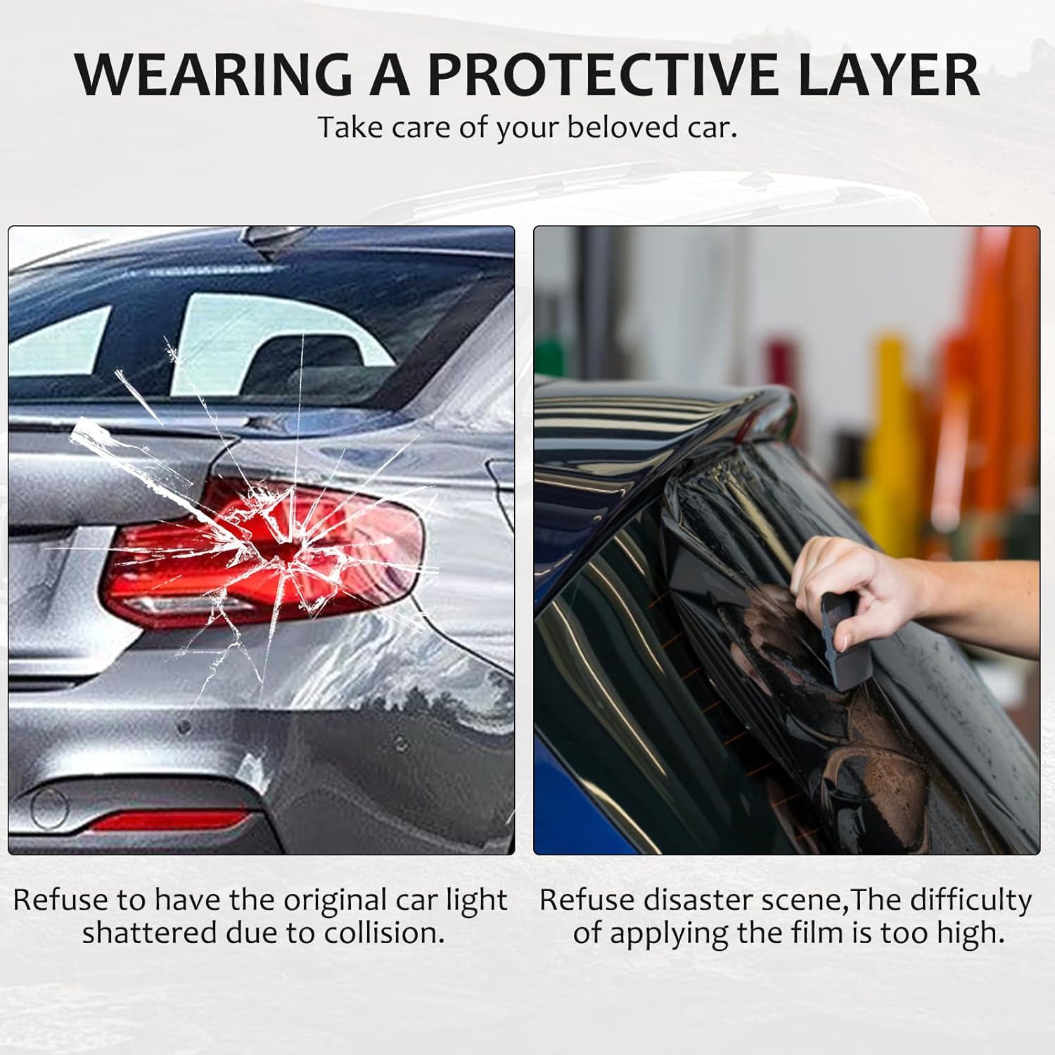 Sekhyna Car Tail Light Lamp Cover for BMW,Rear Tail Light Shell Trim Cover,Rear Lamp Shade Brake Indicator Light Accessories (2 Series F22 F23 M2 F87 2014-2017, 2PCS