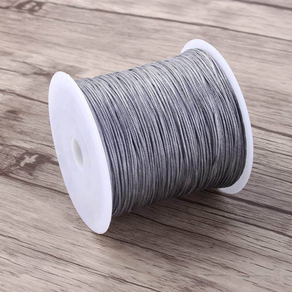 Macrame Cord Nylon Koord Voor Macramé & Chinese Knopen - 100m, 0.8mm Dik - Ideaal Voor Armbanden En Sieraden 0.8mm Touw