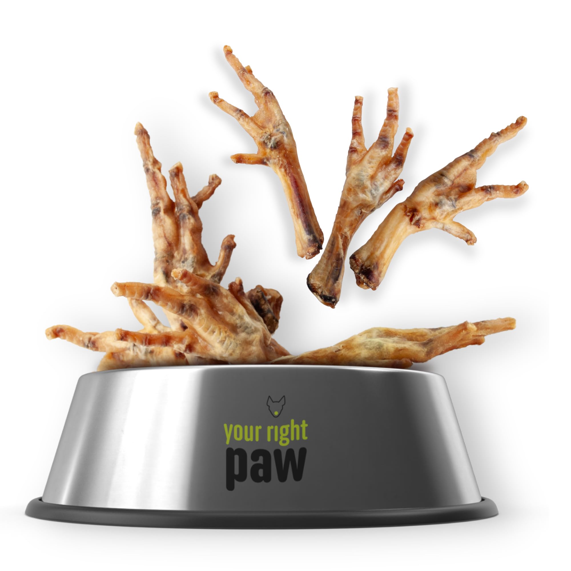 Pattes de poulet - Friandise pour chien - 100 % naturel, un seul ingrédient - Article à mâcher croustillant - Sans céréales - Riche en protéines et glucosamine - Snack sain - Fabriqué en Europe - 1 kg