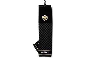 Officially Licensed Saints Checkered Golf Towel