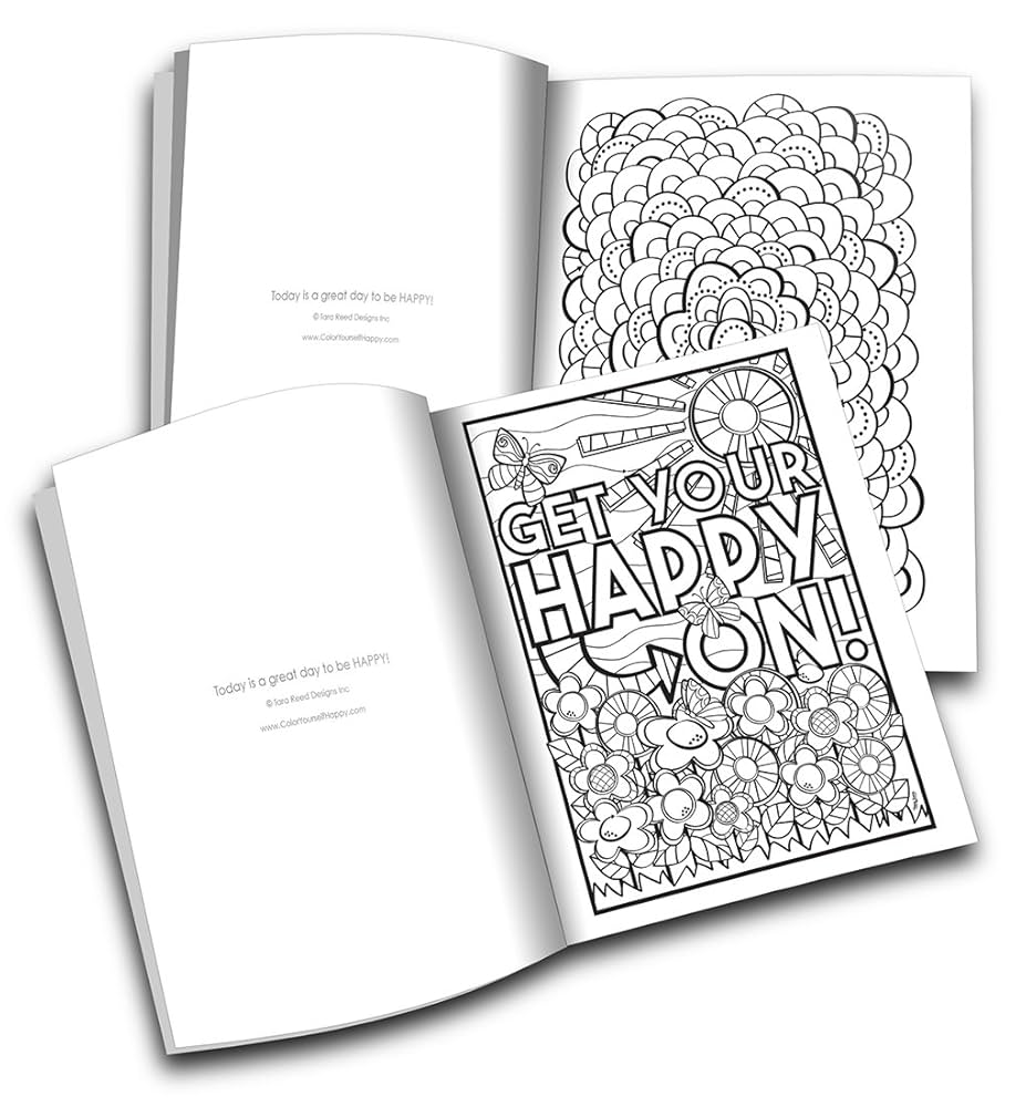 Amazon.com: Color Yourself Happy: a coloring book for happy