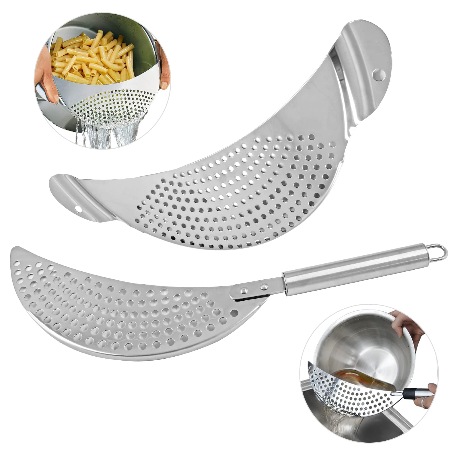 Mezzaluna in Acciaio Inox Lama Singola 22 cm - Manico in Legno