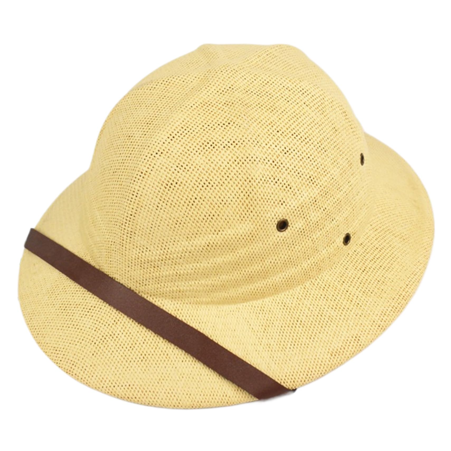 PineeseatilePith Helmet,Hat, Adjustable Anti-Bugs Pith Helmet, Portable Pith Helmets for Men, One Size Sun Hats