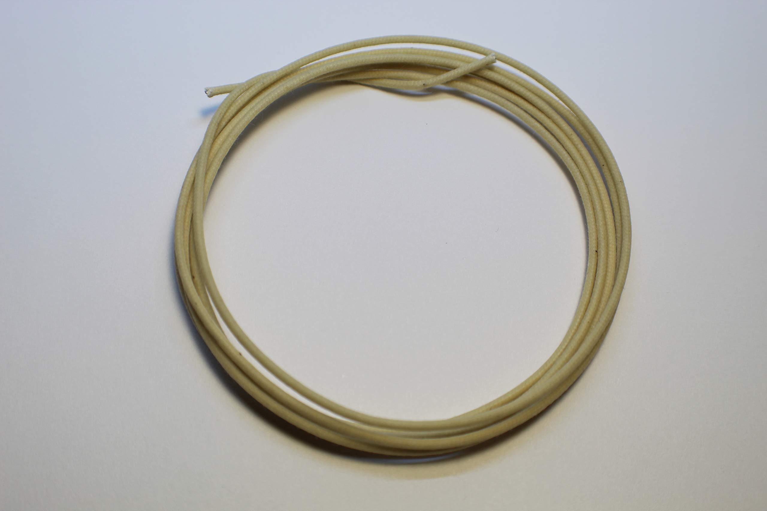 4 Feet White 22 awg Gavitt Pushback Cloth Guitar Wire 22 Gauge 22ga