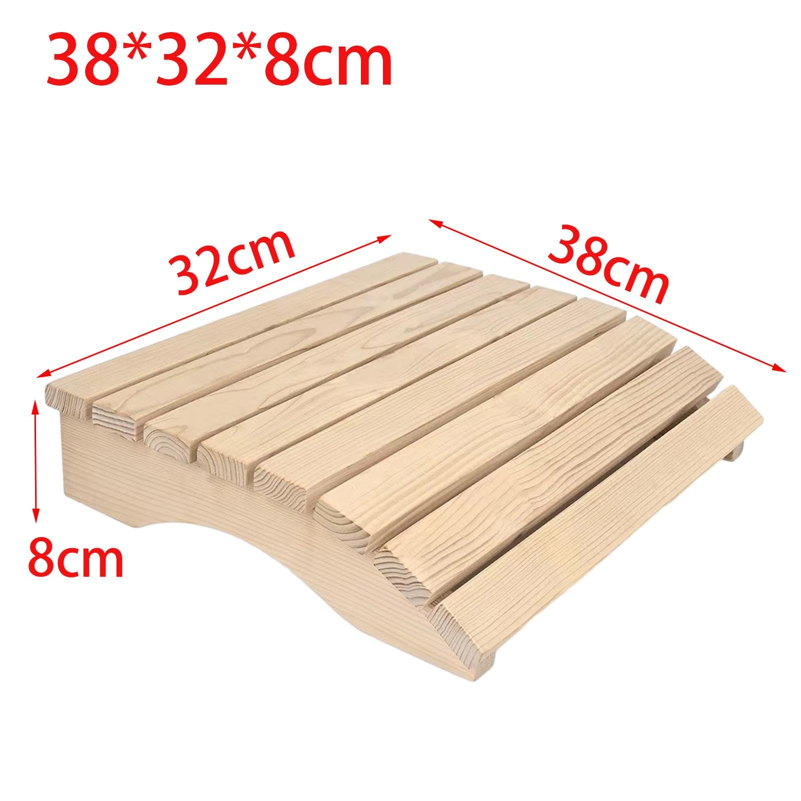 Sauna Respaldo Almohada Accesorios Soporte Antideslizante Madera Reposacabezas Baño