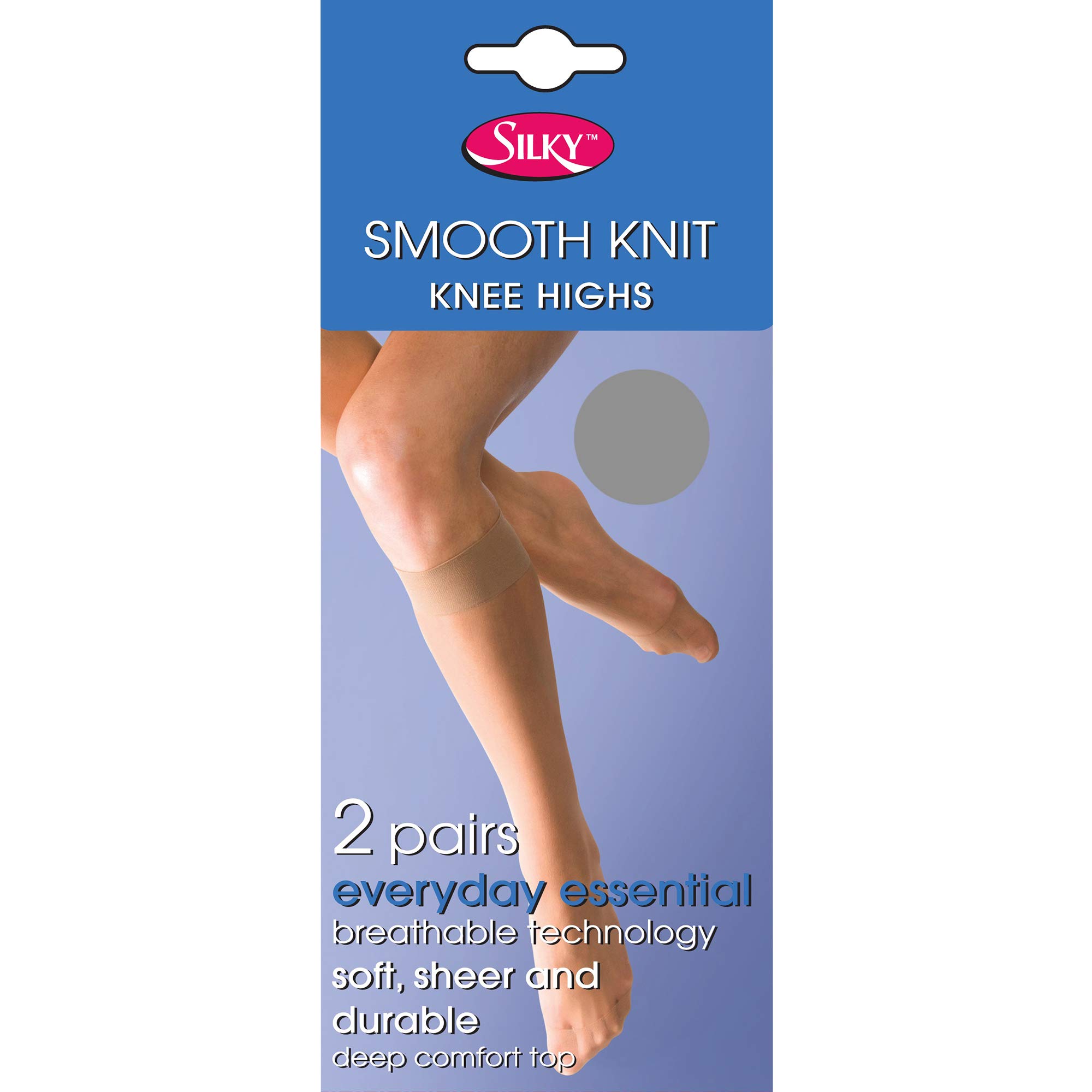 Silky Women's Knee Highs - Sheer - Silver - One Size