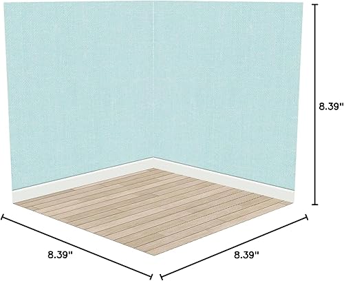 Miniatura 10 de Tablero de exhibición de casa de muñecas 112, tablero de fondo de casa de muñecas en miniatura para adultos, unisex, estilo B