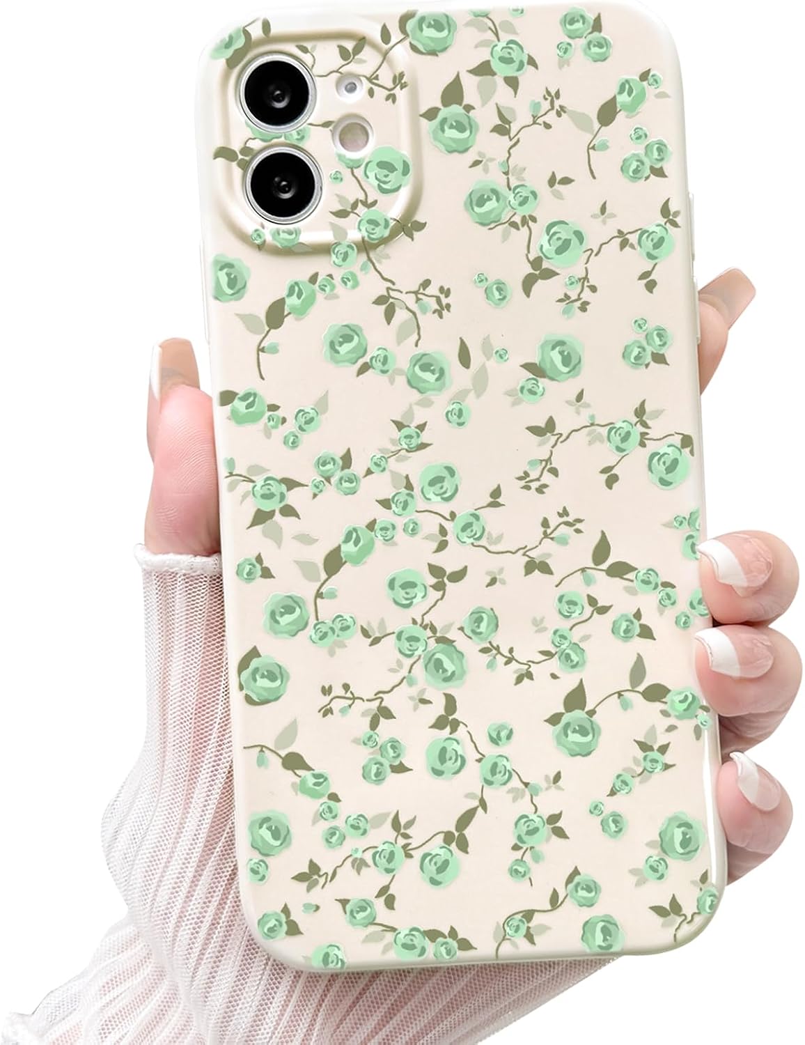 NITITOP IPhone 11 Hülle Mit Blumen-Design | Rosa TPU Hülle Weich & Stoßfest Für Frauen