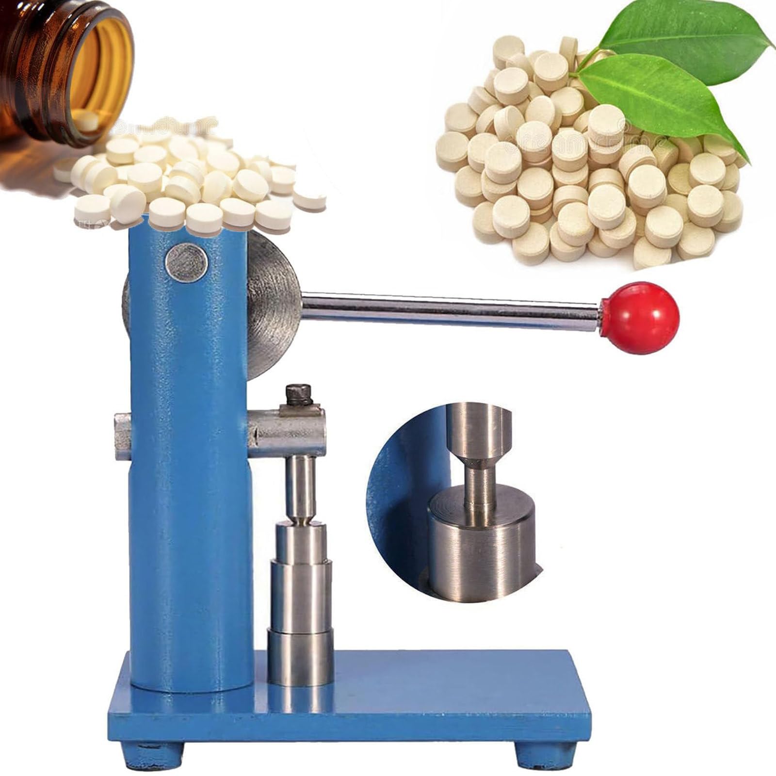 Prensa Manual De Tabletas De 3mm-12mm: 400 Kg De PresióN, Prensa De Tabletas De Palanca, Prensa De Tabletas De Polvo De Laboratorio, para Dulces, Tabletas De Leche, PíLdoras 10mm