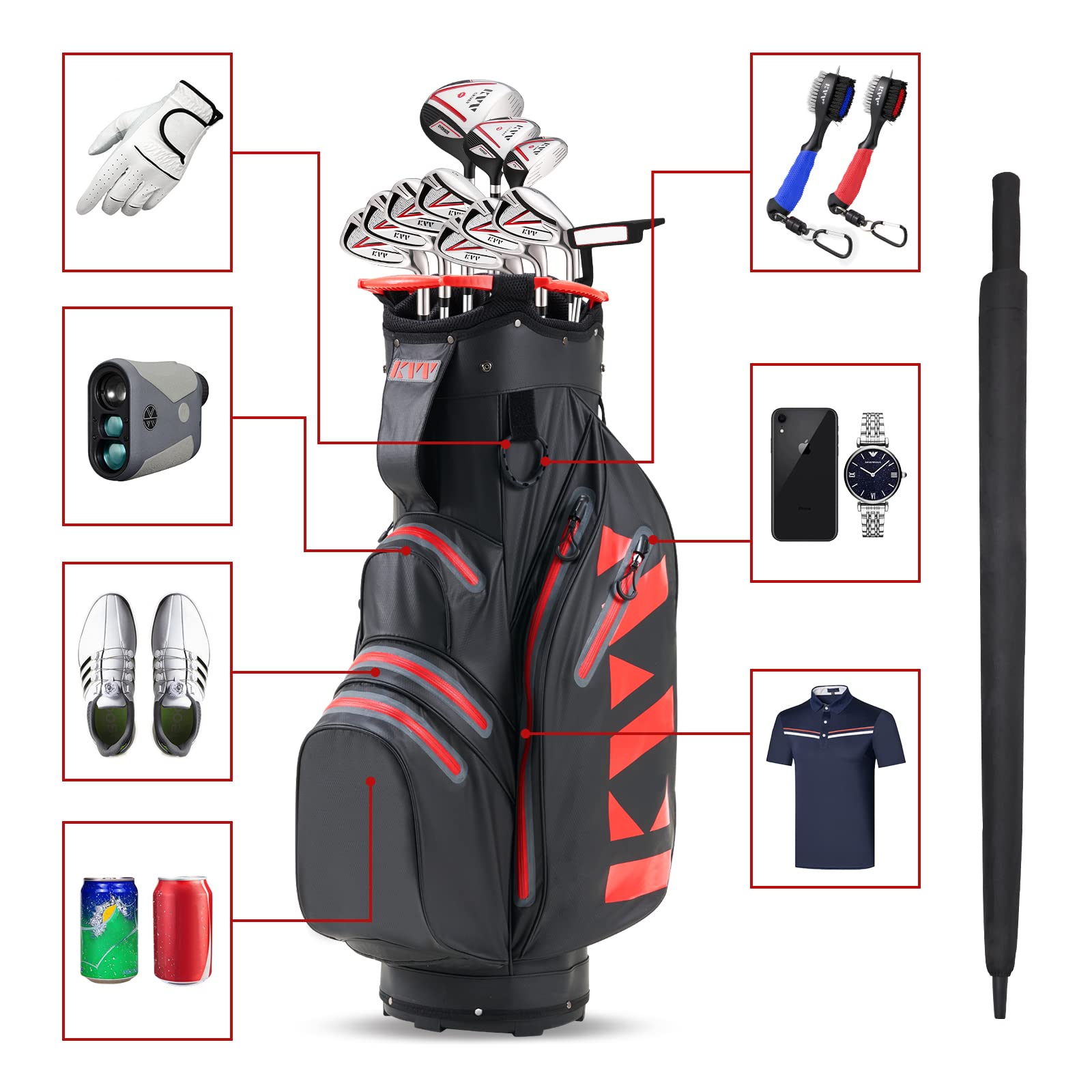 Founders Club Top Cart Bags 2020 UNRL Golf “Founders” Tour Carry Bag