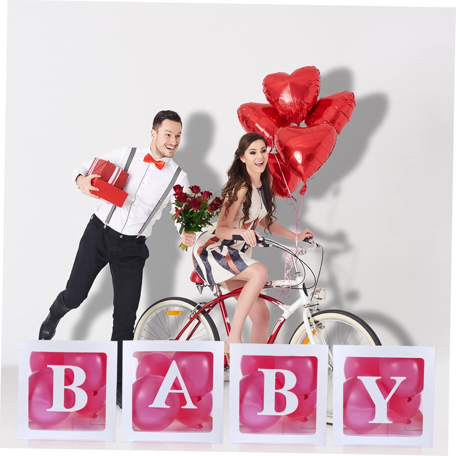 ABOOFAN 4pcs Clear Balloon Box Balloons Shower Wedding Decorative Favor Box Material High Transparency Reusable Design for Anniversary Celebrations and