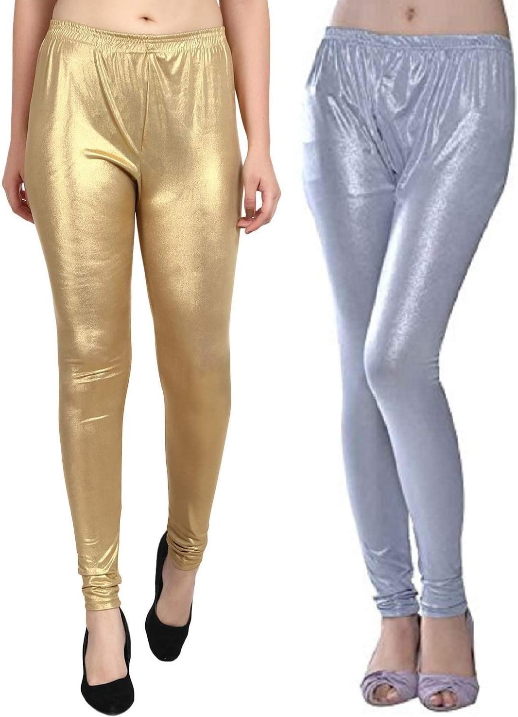 SriSaras Women's Premium Shimar Poly Cotton Leggings