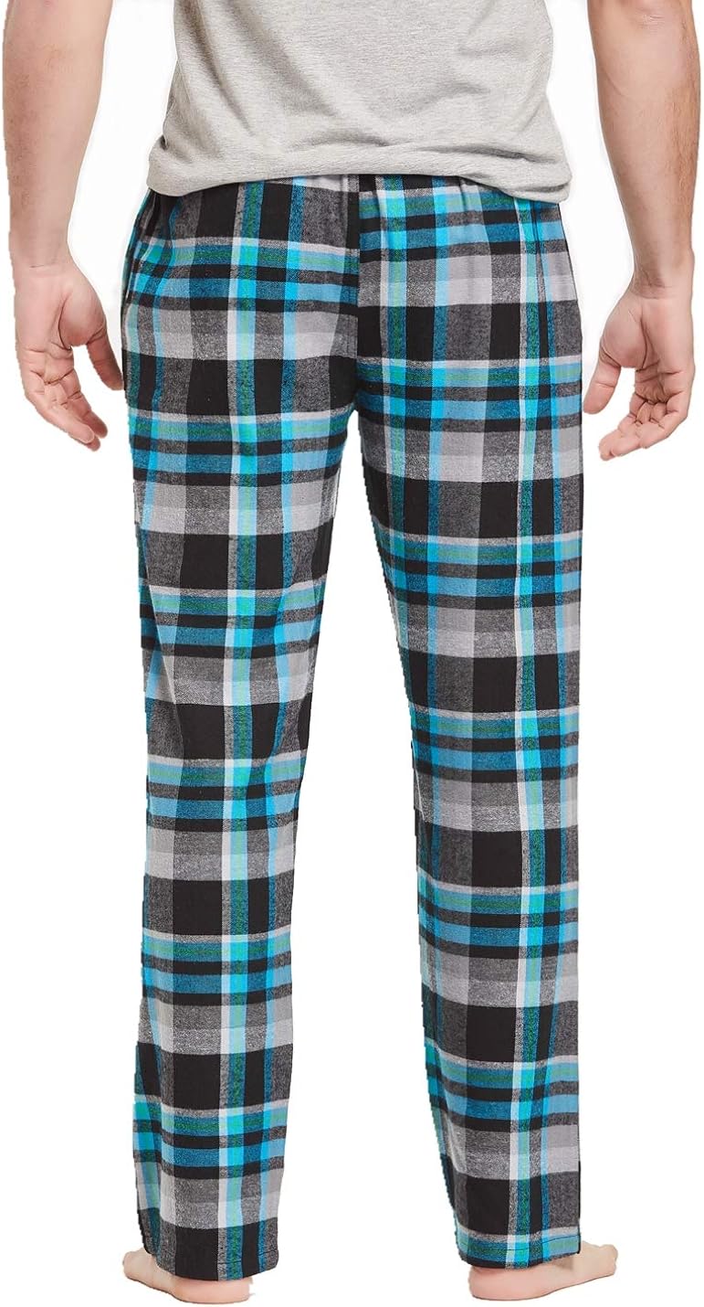 CYZ Men's 100% Cotton Super Soft Flannel Plaid Pajama Pants at  Men’s Clothing store