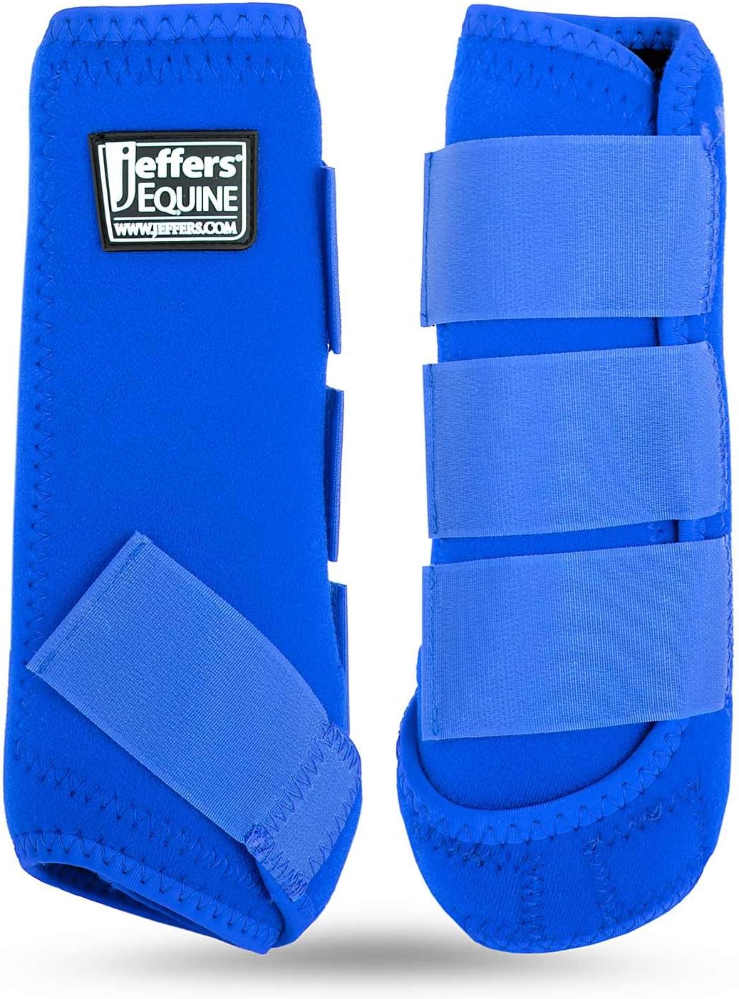 Jeffers Expression Protective Horse Boots, 1 Pair, Medium - Safe Neoprene Leg Guards, Durable Strap Closures, Front & Hind Support, Equestrian Accessories for Travel & Riding - Turquoise