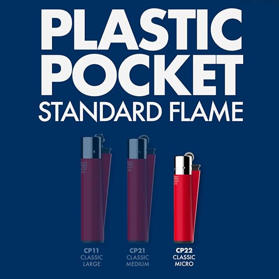 Clipper Micro Reusable Lighters - 4 Pack - Black Crystal Gradient Design
