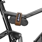 Rockband MTB Frame Carrier Strap for Inner Tubes and Bike Tool Kit&comma; Storage Solution for Attaching Extra Gear on Mountain&comma; BMX&comma; Road and Gravel Bikes &lpar;Brown&rpar;