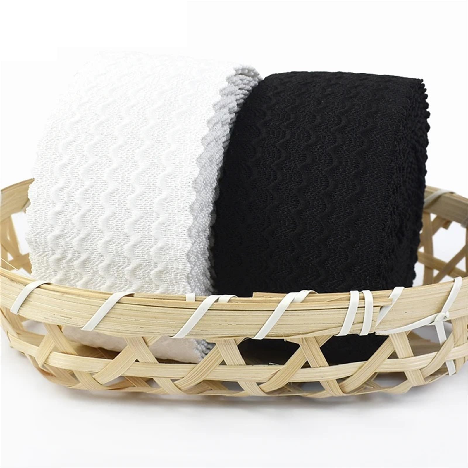 Bande Elastiche 3/5/10M 40/50/60/70mm Larghezza Elastici Gonna Pantaloni Cintura Nastro di Gomma Fai da Te Vestiti Accessori Cucire(Black,10Meters,70mm)