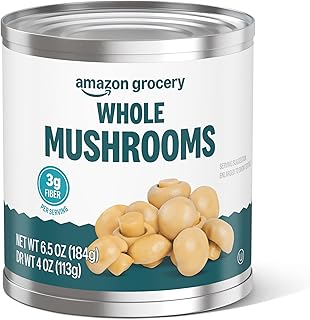 Amazon Grocery, Whole Mushrooms, 6.5 Oz (Previously Amazon Fresh Packaging May Vary)