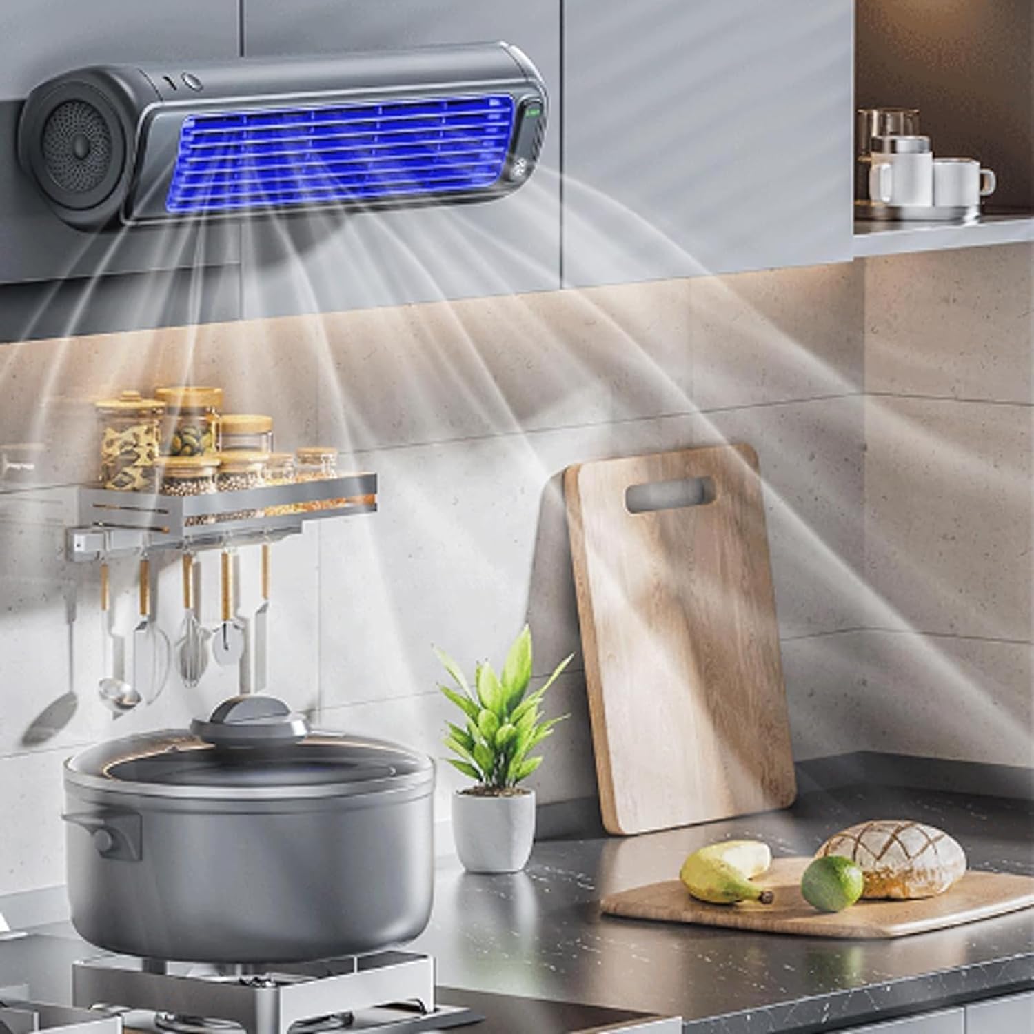 Aire acondicionado portátil, ventilador de torre de escritorio con pantalla táctil LED, 3 velocidades, enfriador de aire para habitación y patio