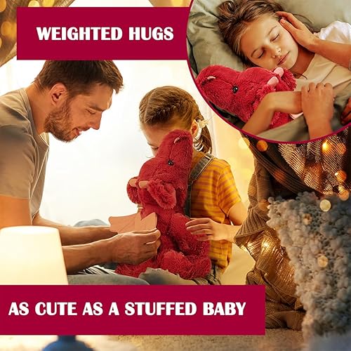 Miniatura 4 de Peluche de dragón de fuego, 0.6 libras, 18 pulgadas, suave, animales de peluche, gigante, lindo dragón rojo, almohada de felpa con peso, animales de