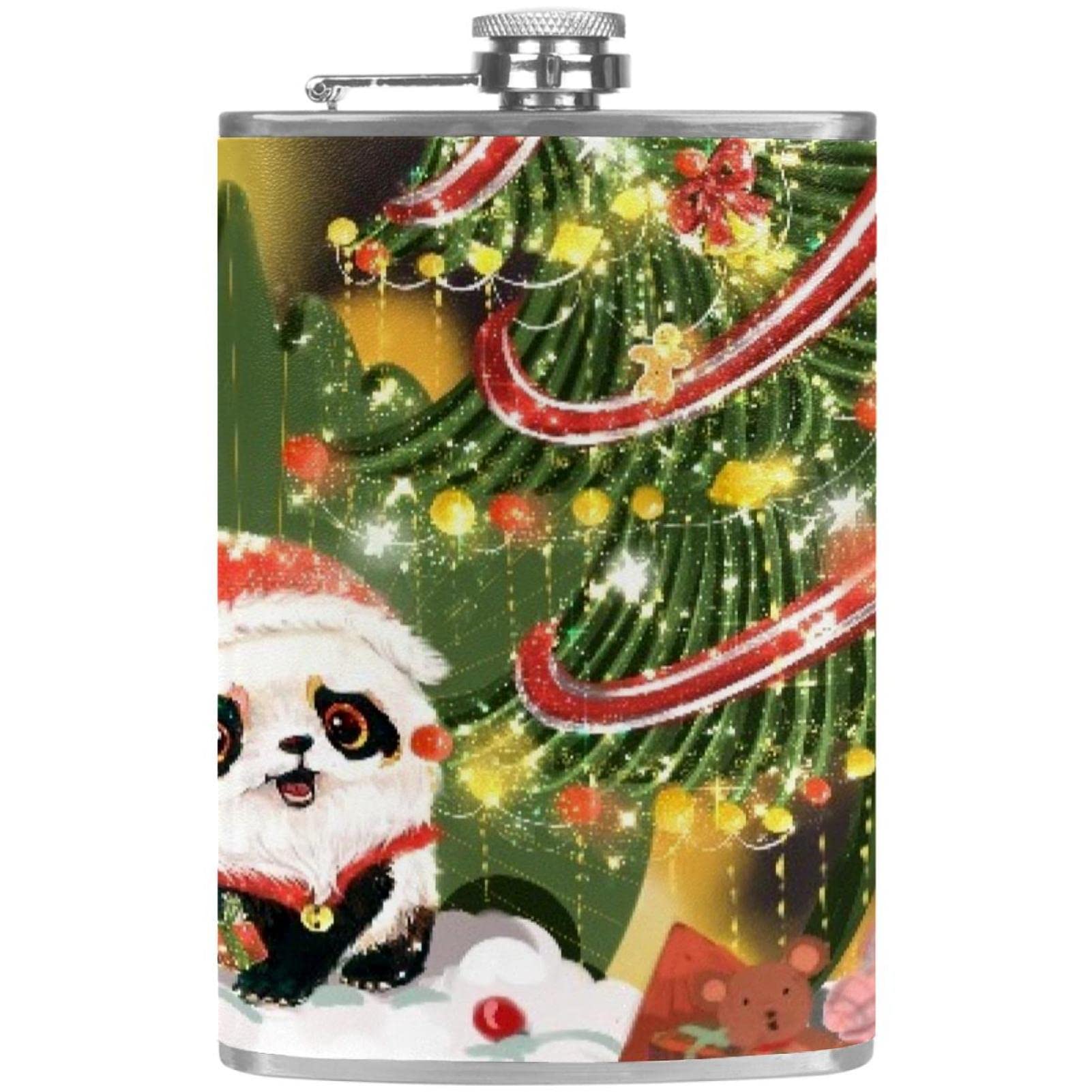 Flasque de Noël fiole étanche en acier inoxydable pour transporter vos alcools sans fuite