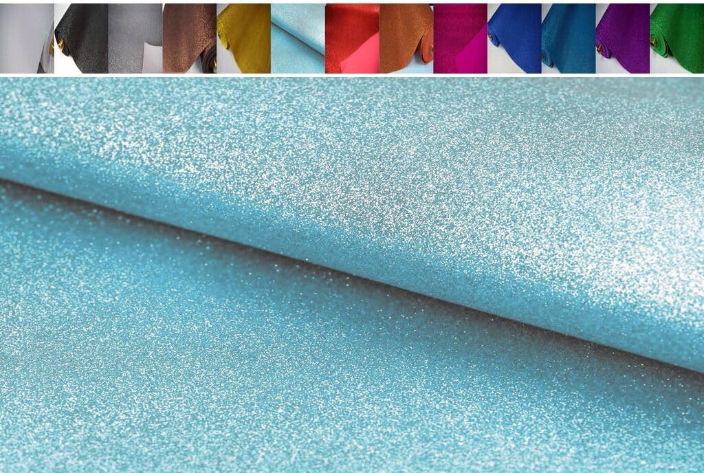 FABRICSCITY Baby Blue EVA Foam Rubber Glitter Material 2 mm Fabric