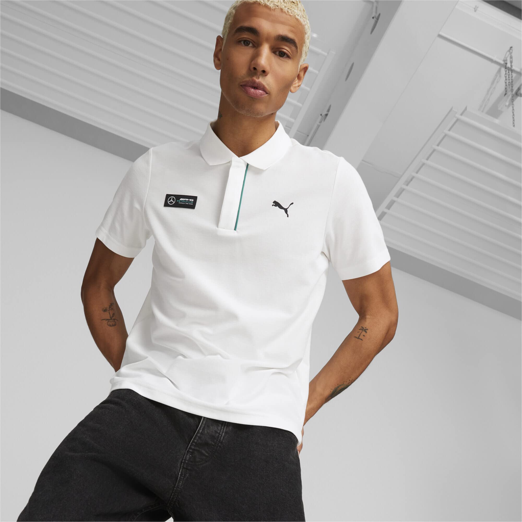 PUMA Polo Mercedes-AMG Petronas Motorsport Hombre M White