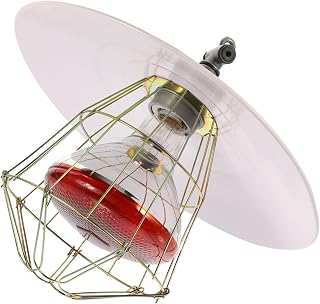 Ipetboom Aquecer 1Pc Caixa Lâmpada De Calor Gaiola De Cachorro De Metal Incubadora De Cachorro Aquecedor De Frango Caixa De Animal De Estimação Lâmpada De Inundação De Calor Luz De Metal