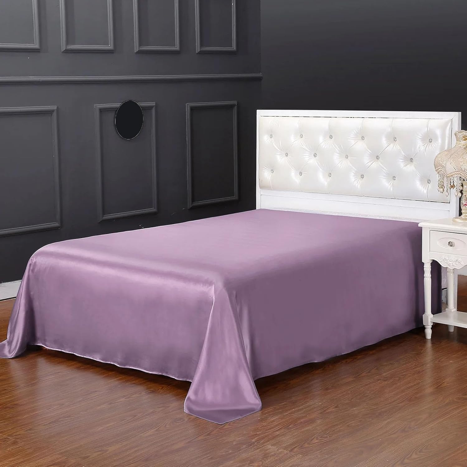 25MM Mulberry Silk Flat Sheet - Seamless Design, Soft & Hypoallergenic