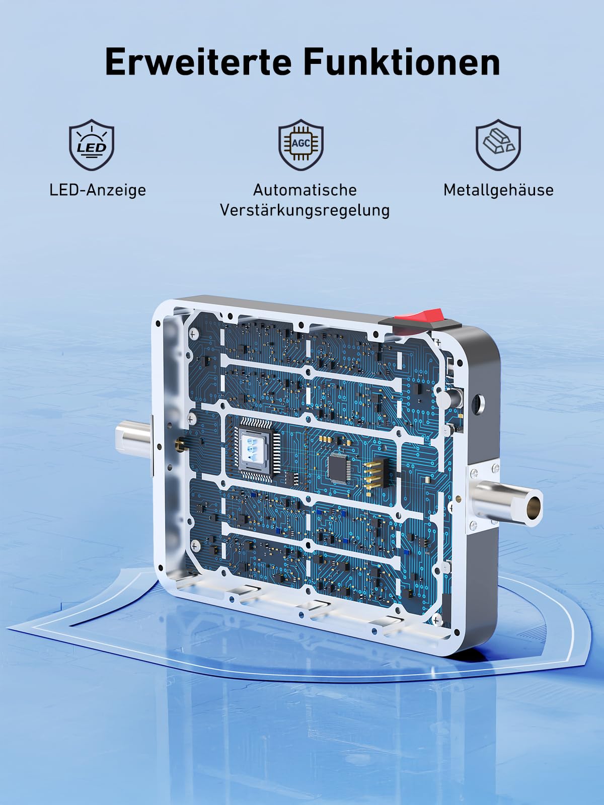 ANNTLENT Empfangsverstärker Handy 4G 3G LTE GSM Repeater für Wohnmobil/LKW/SUV - Band 20/8/1/3/7 Mobilfunk Verstärker Sprachanrufe und Daten für Alle Netzbetreiber - Magnetische Dachantenne