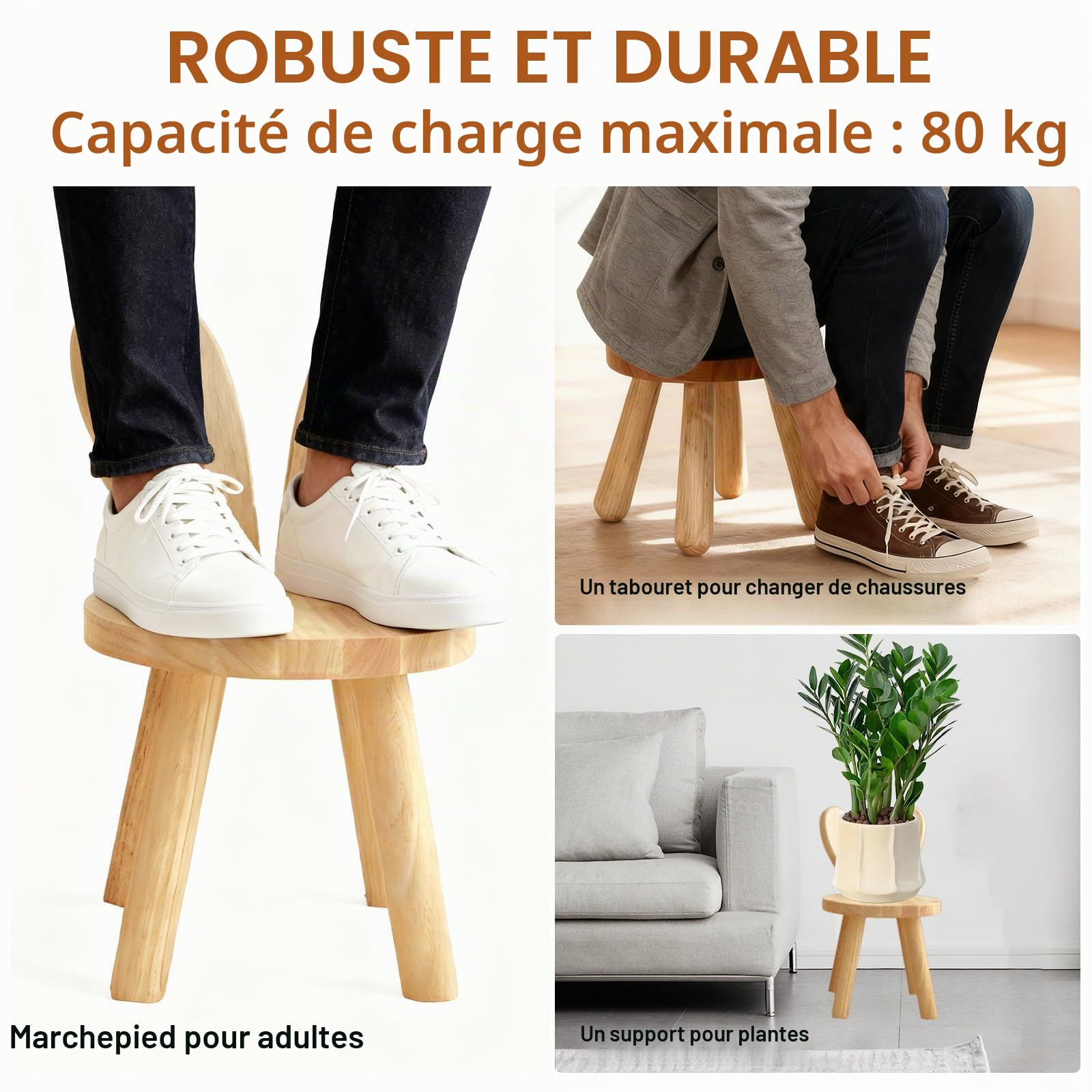 Chaise Enfant Bois Massif 3 Ans 45x26 cm Dossier Oreilles Lapin
