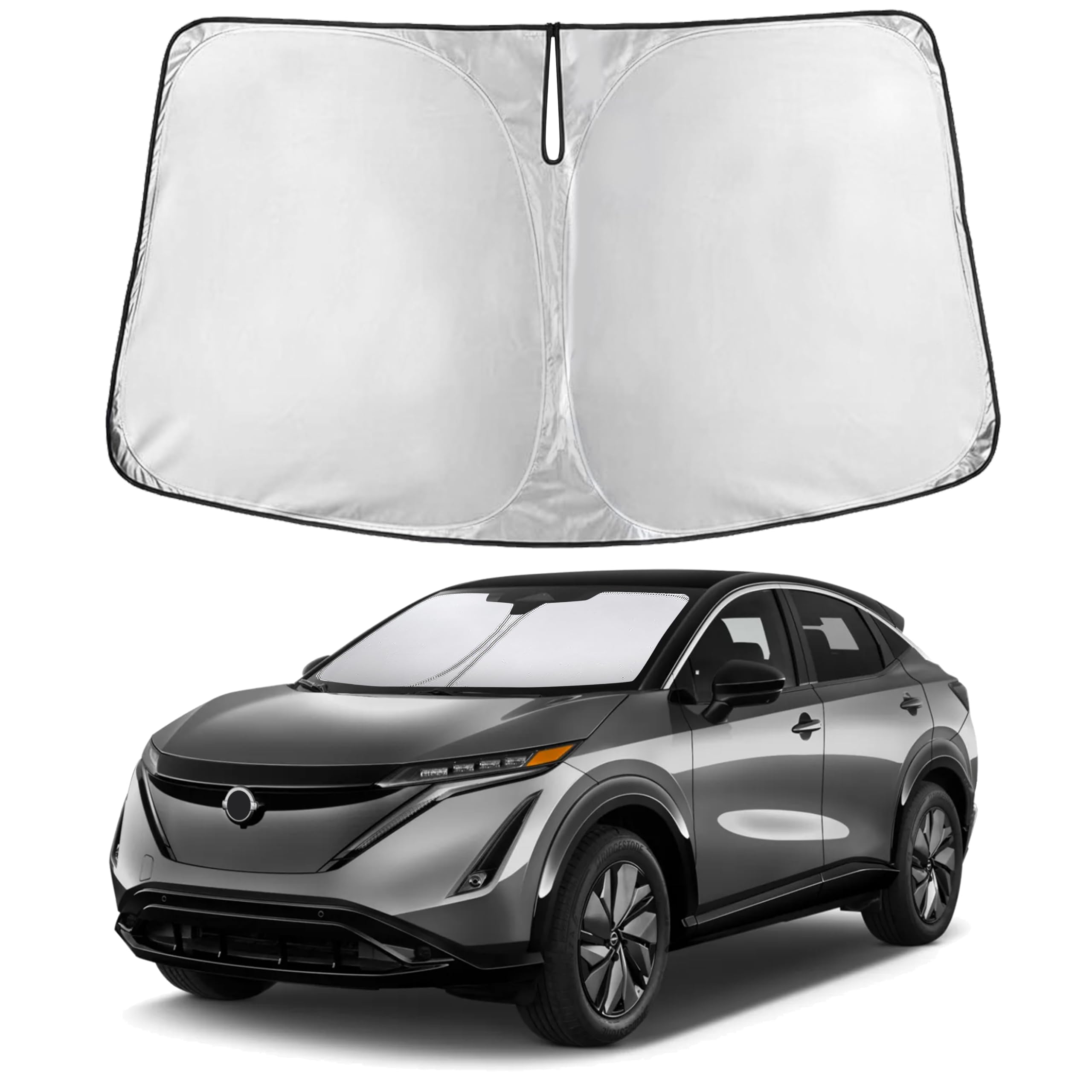 EcoNour Windshield Sunshade Compatible for Nissan AriyaEV 2023 2024 2025