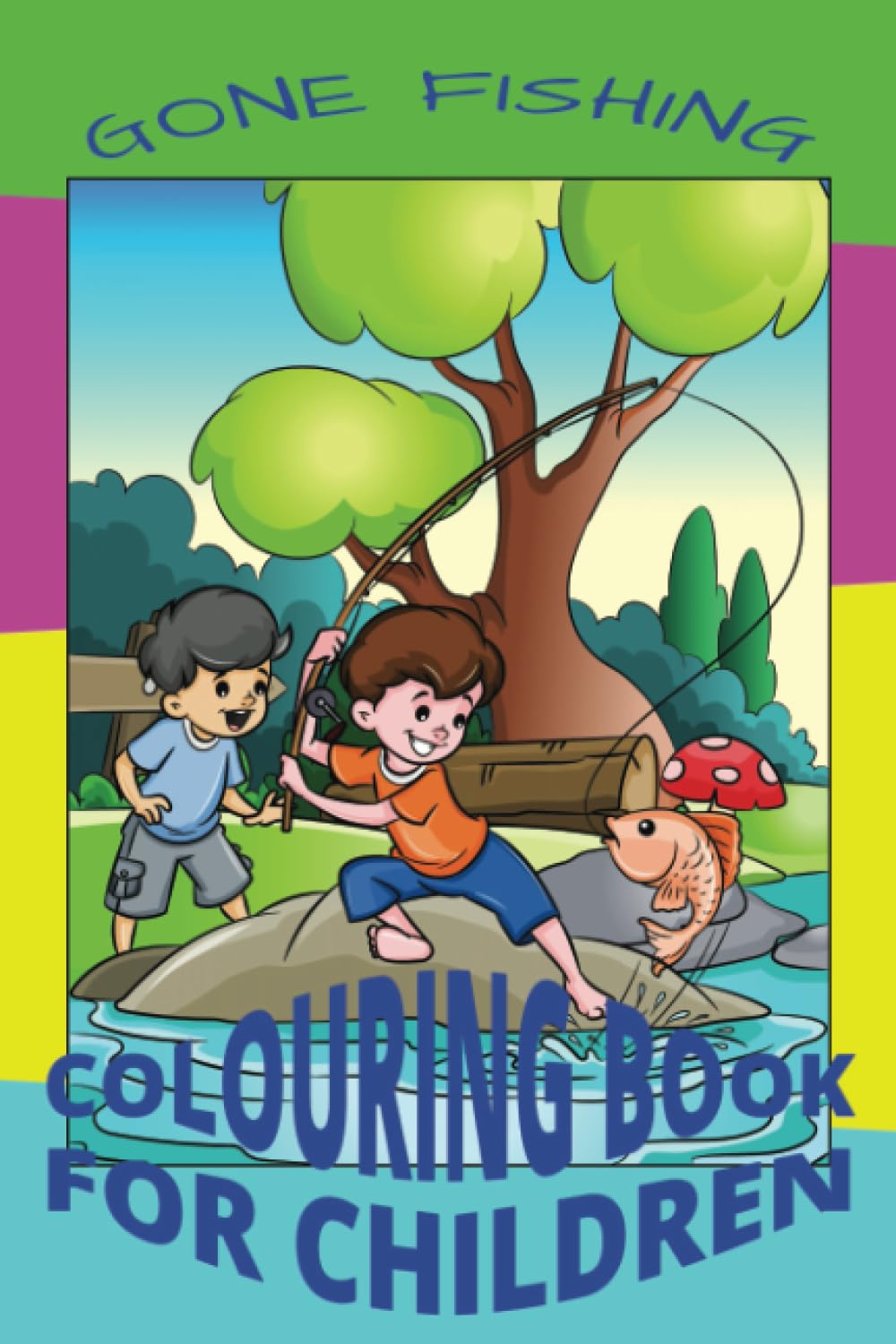 Gone Fishing Colour Book for Children