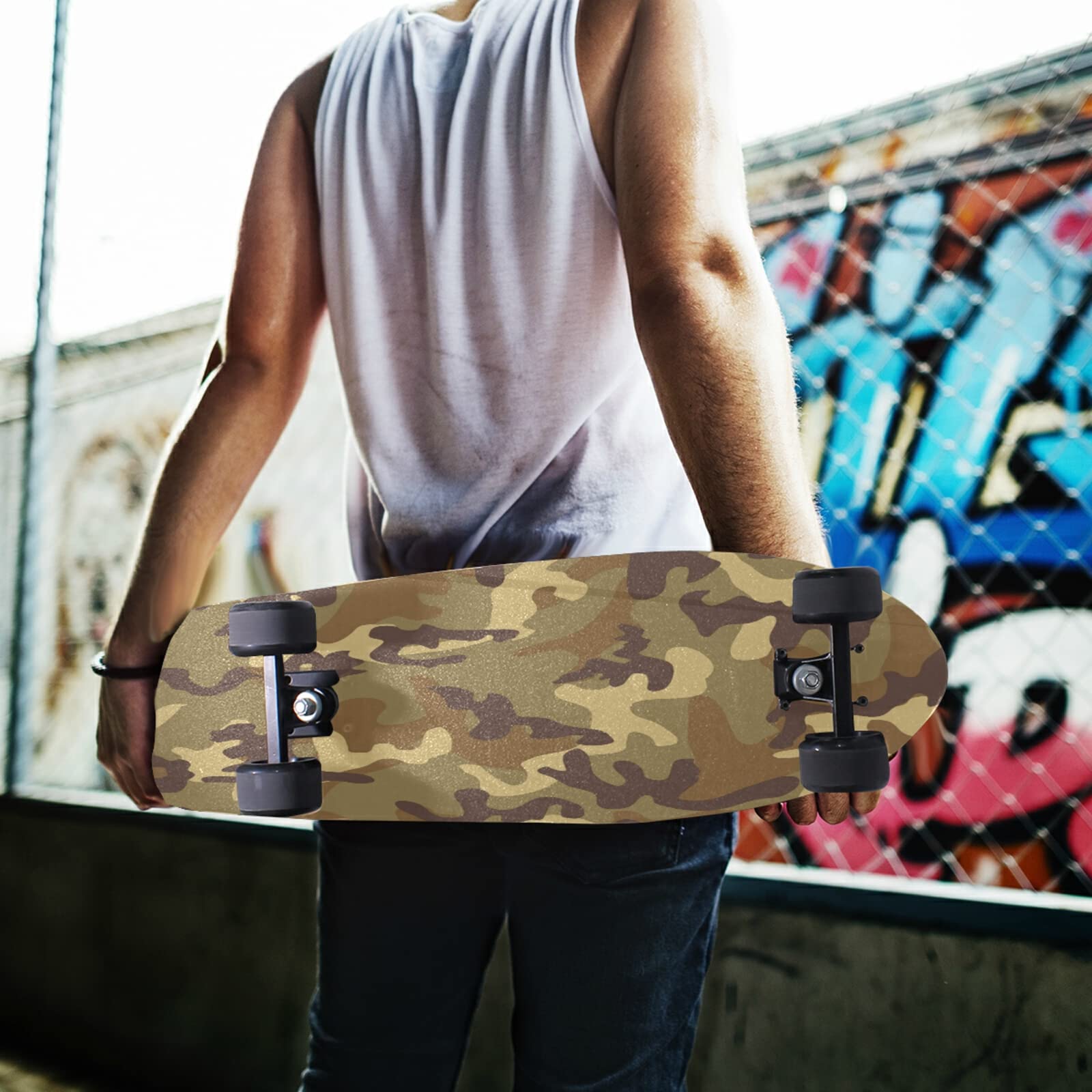 Grip Tape Per Skateboard Trasparente - 84x23cm - Carta Vetrata Adesiva Per Skate E Longboard