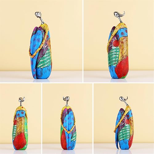 Miniatura 2 de suruim Figuras de escultura de mujer de arte abstracto, estatua colorida de personaje de yoga para decoración moderna del hogar, figura hecha a mano