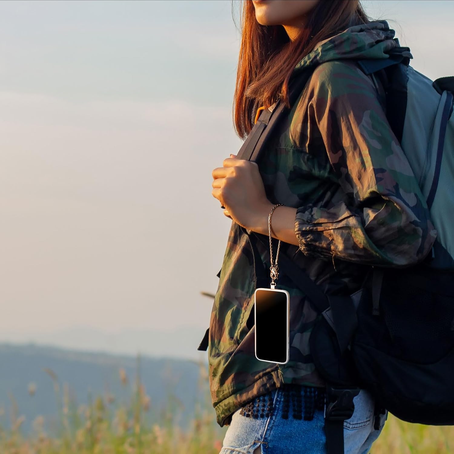 Cellphone Wristlet Copper Lanyards，Metal Safety Detachable Anti Theft Phone Chain Cell Phone Charm Strap Wrist Bracelet - Image 4