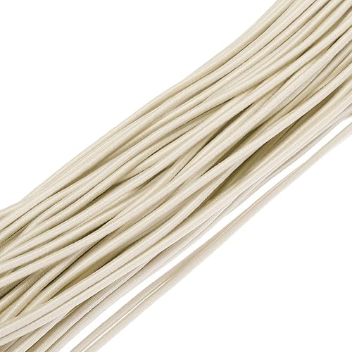 Vista 477 de PATIKIL Cuerda elástica elástica de 1/8 pulgadas, 11 yardas (0.118 in x 32.8 ft), color verde militar para manualidades, correas de gancho