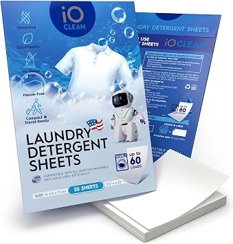 Screen Cleaner Spray (16oz) + Laundry Detergent Sheets 30 Pcs - Bundle of Two