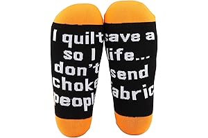 MBMSO Sewing Themed Socks: Amusing Presents for Quilt Enthusiasts