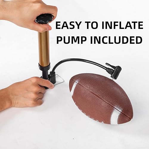 Miniatura 4 de Paquete de 6 mini balones inflables de goma de 9 pulgadas, recuerdos de fiesta, balones de fútbol pequeños de tamaño Peewee para niños, juegos